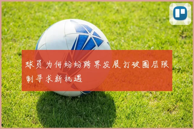 球员为何纷纷跨界发展打破圈层限制寻求新机遇